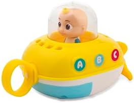 x CoComelon Baby Bath Toy JJ Pull & Go Submarine with Pull…